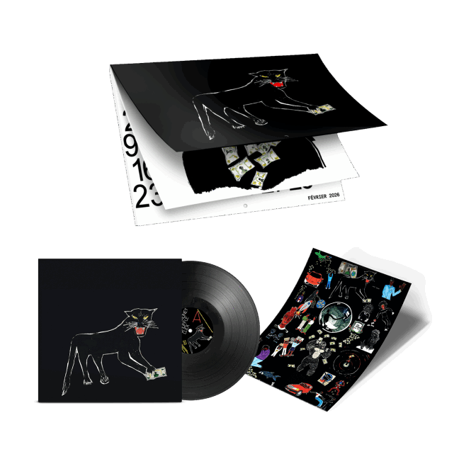 CALENDRIER + VINYLE ARGENT